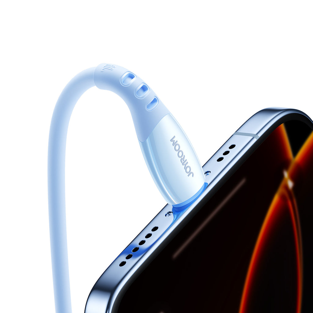 Joyroom Laidas S-A59 Vibrant Series 60W USB-C - USB-C 1.2m mėlynas