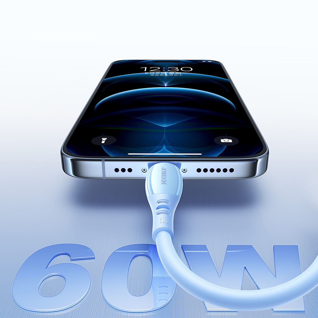Joyroom Laidas S-A59 Vibrant Series 60W USB-C - USB-C 1.2m mėlynas