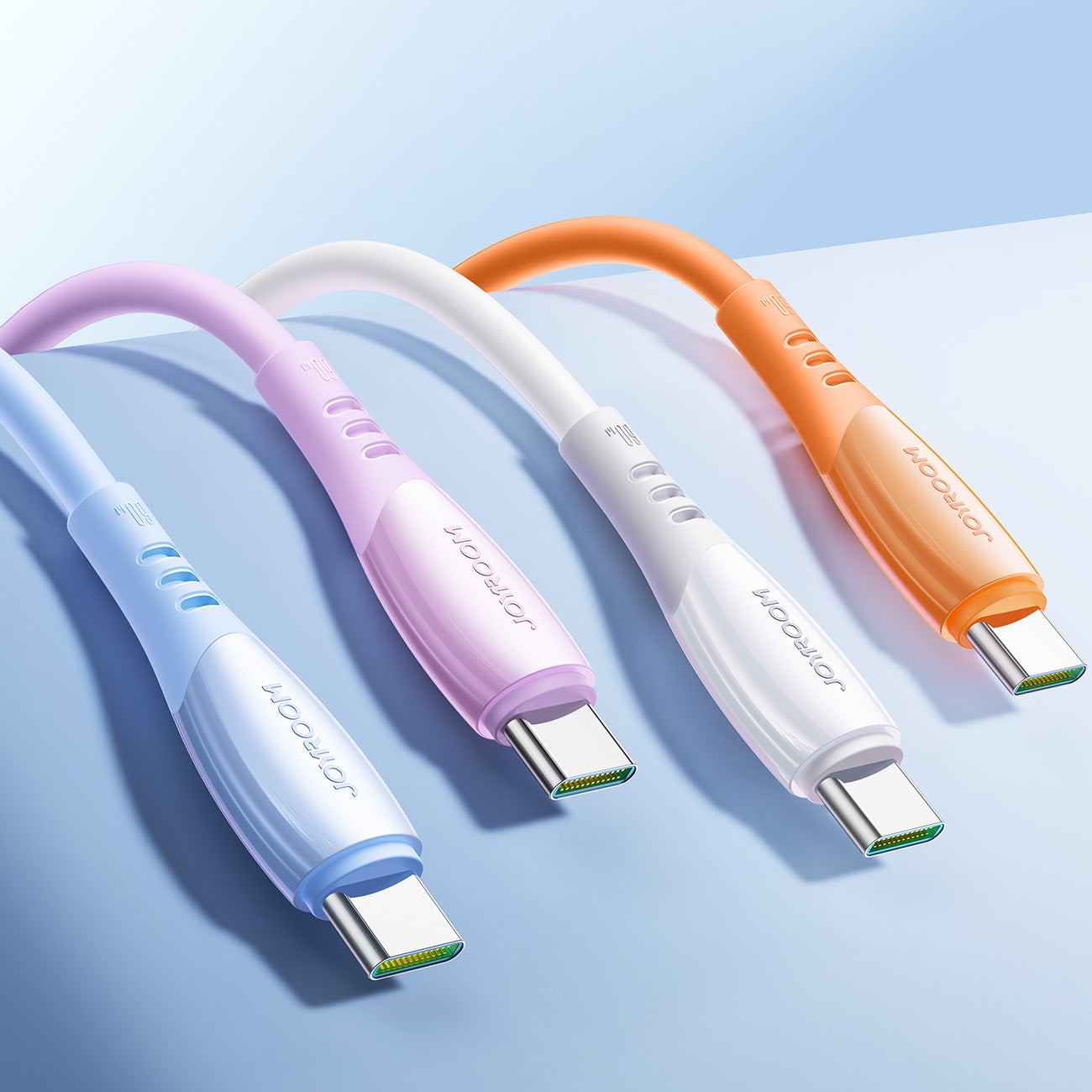 Joyroom Laidas S-A59 Vibrant Series 60W USB-C - USB-C 1.2m mėlynas