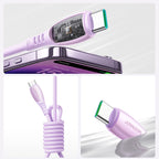 Joyroom Laidas S-A59 Vibrant Series 60W USB-C - USB-C 1.2m violetinis