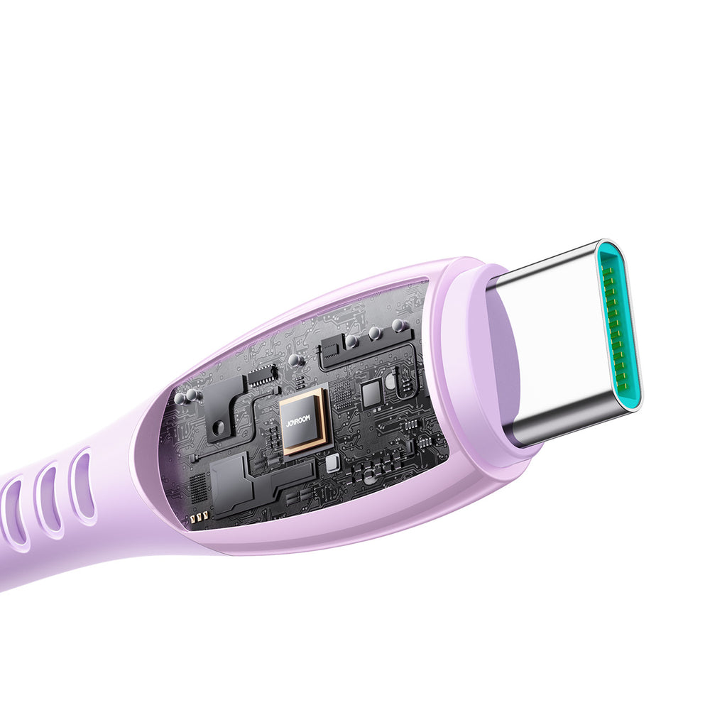 Joyroom Laidas S-A59 Vibrant Series 60W USB-C - USB-C 1.2m violetinis