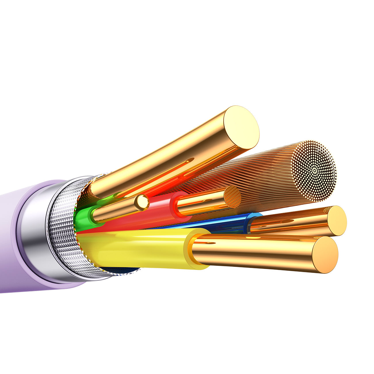 Joyroom Laidas S-A59 Vibrant Series 60W USB-C - USB-C 1.2m violetinis