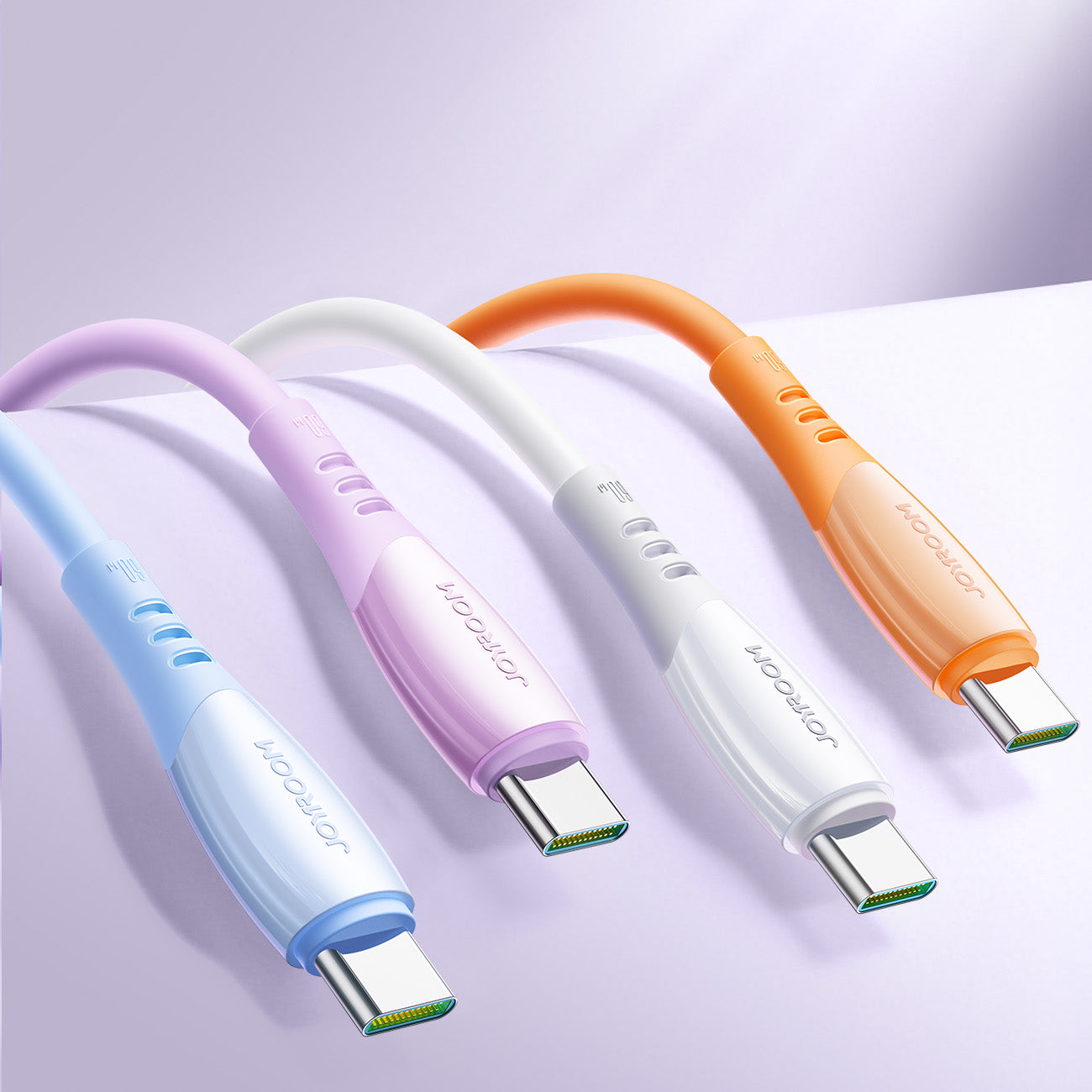 Joyroom Laidas S-A59 Vibrant Series 60W USB-C - USB-C 1.2m violetinis