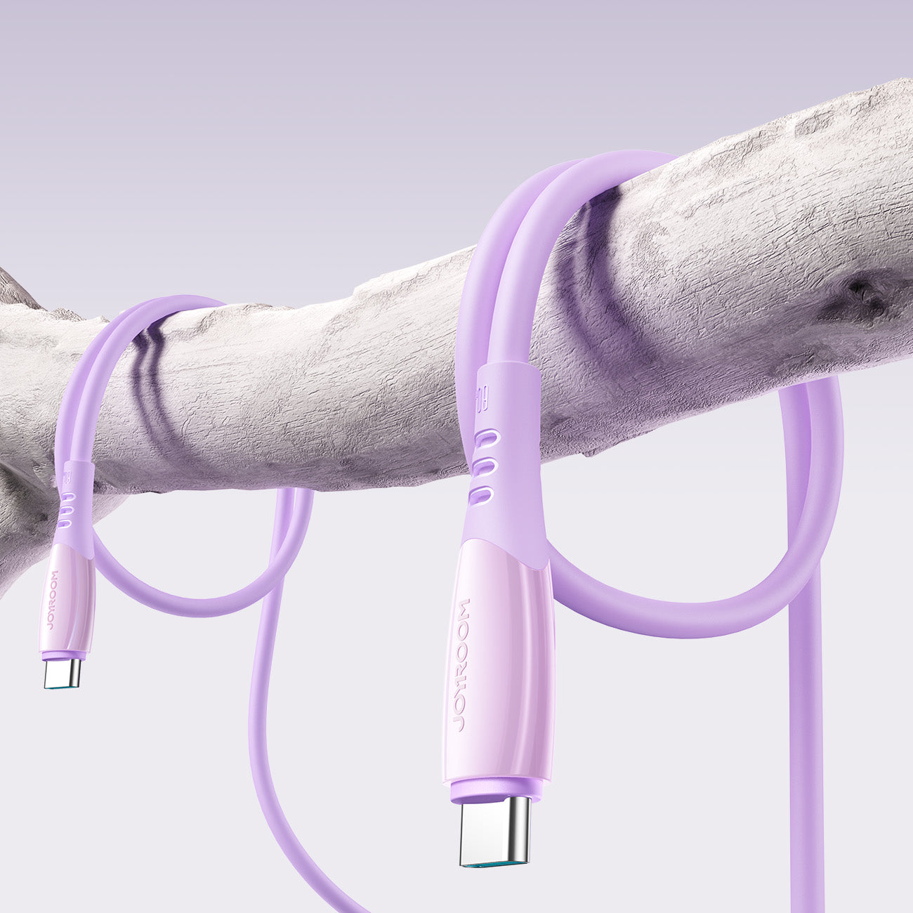 Joyroom Laidas S-A59 Vibrant Series 60W USB-C - USB-C 1.2m violetinis