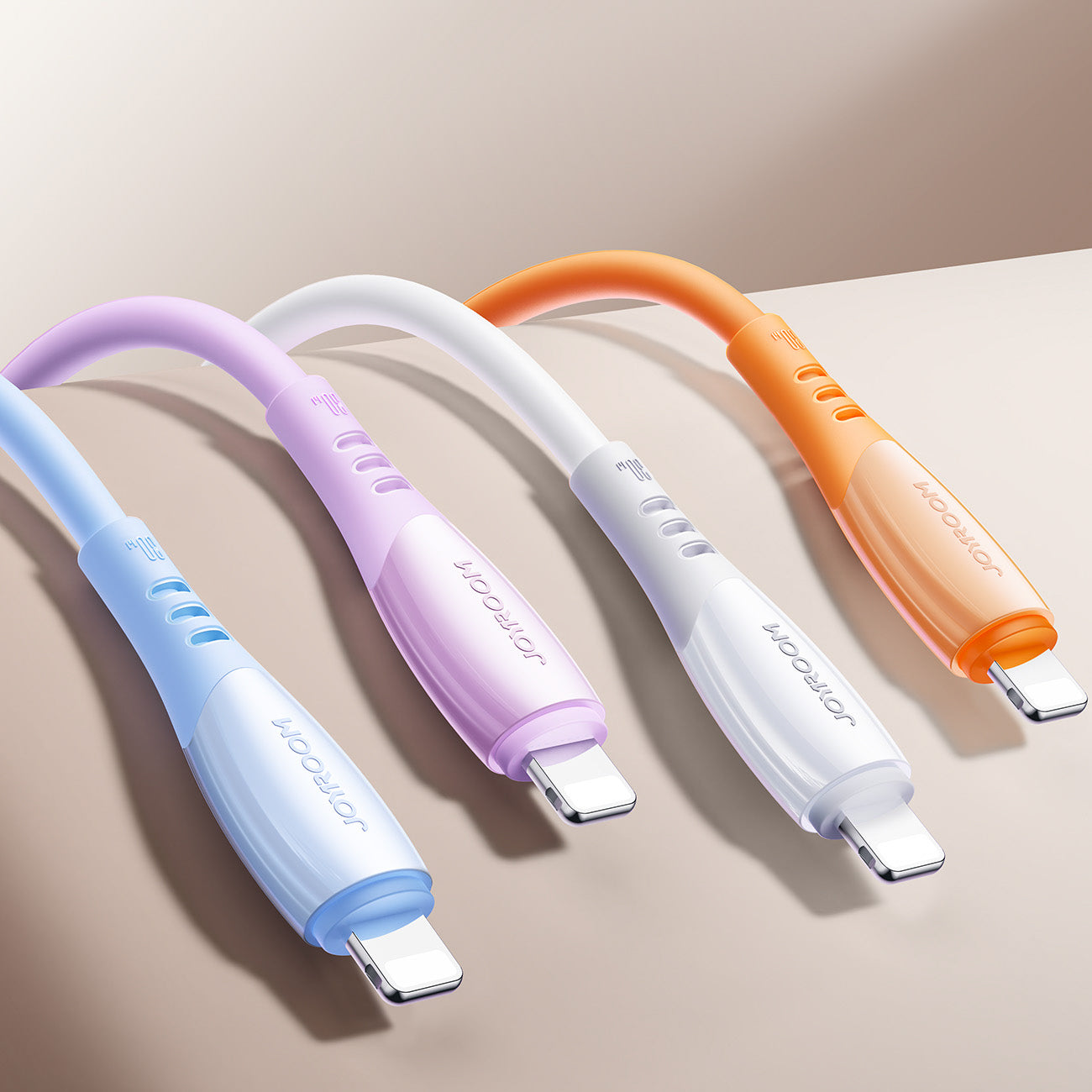 Joyroom Laidas S-A59 Vibrant Series 30W USB-C - Lightning 1.2m oranžinis