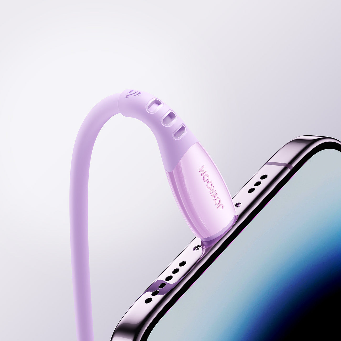 Joyroom Laidas S-A59 Vibrant Series 30W USB-C - Lightning 1.2m violetinis