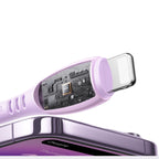Joyroom Laidas S-A59 Vibrant Series 30W USB-C - Lightning 1.2m violetinis