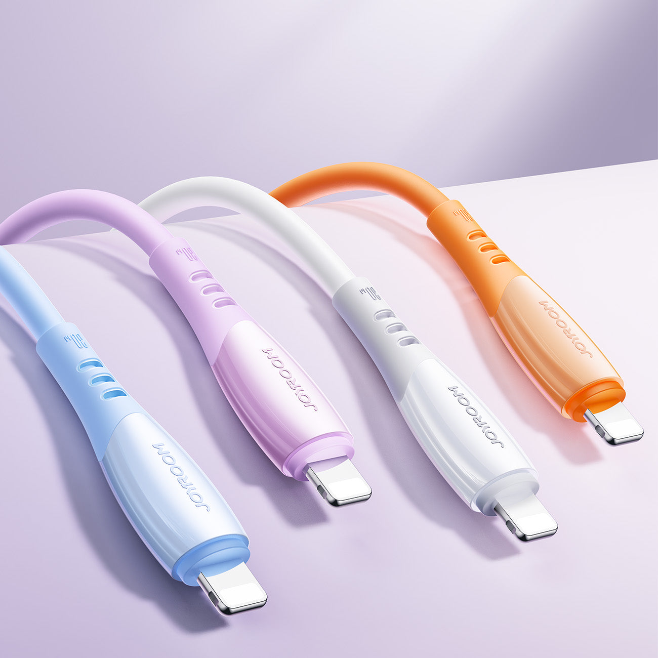 Joyroom Laidas S-A59 Vibrant Series 30W USB-C - Lightning 1.2m violetinis