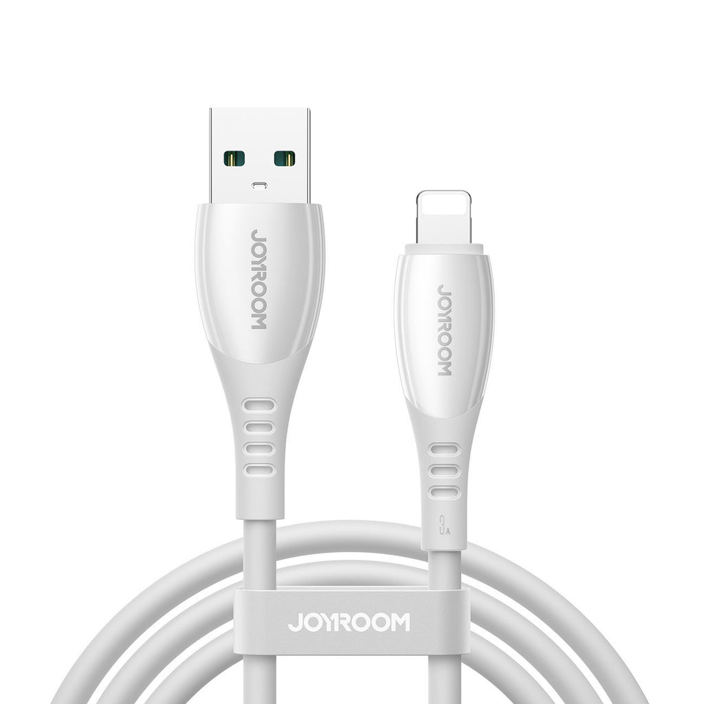 Joyroom Laidas S-A59 Vibrant Series 3A USB-A - Lightning 1.2m baltas -- Cell phone cables