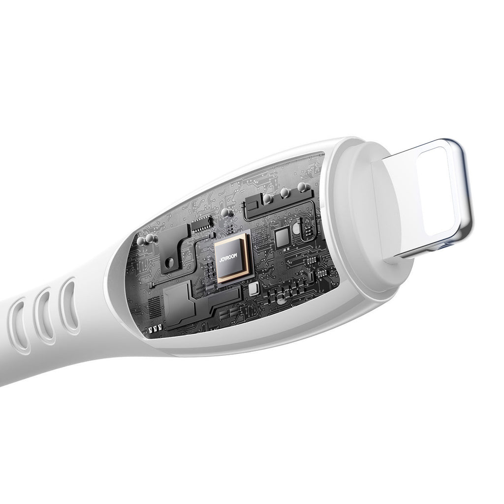 Joyroom Laidas S-A59 Vibrant Series 3A USB-A - Lightning 1.2m baltas -- Cell phone cables