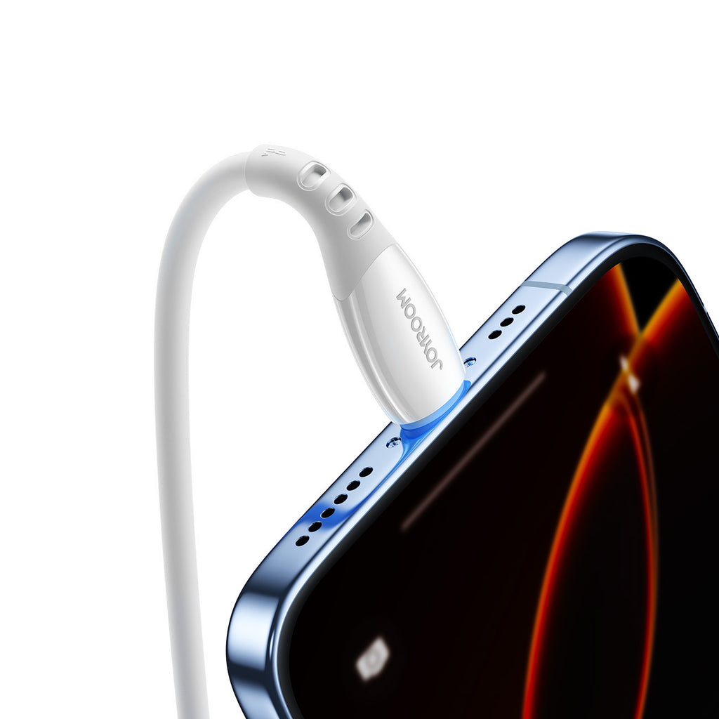 Joyroom Laidas S-A59 Vibrant Series 3A USB-A - Lightning 1.2m baltas -- Cell phone cables