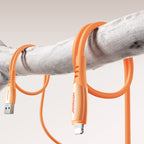 Joyroom S-A59 Vibrant Series 3A USB-A - Lightning laidas 1.2m - oranžinis