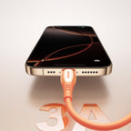Joyroom S-A59 Vibrant Series 3A USB-A - Lightning laidas 1.2m - oranžinis