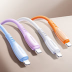 Joyroom S-A59 Vibrant Series 3A USB-A - Lightning laidas 1.2m - oranžinis