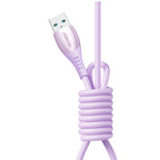 Joyroom S-A59 Vibrant Series 3A USB-A - Lightning laidas 1.2m - violetinis