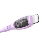 Joyroom S-A59 Vibrant Series 3A USB-A - Lightning laidas 1.2m - violetinis