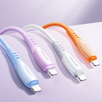 Joyroom S-A59 Vibrant Series 3A USB-A - Lightning laidas 1.2m - violetinis
