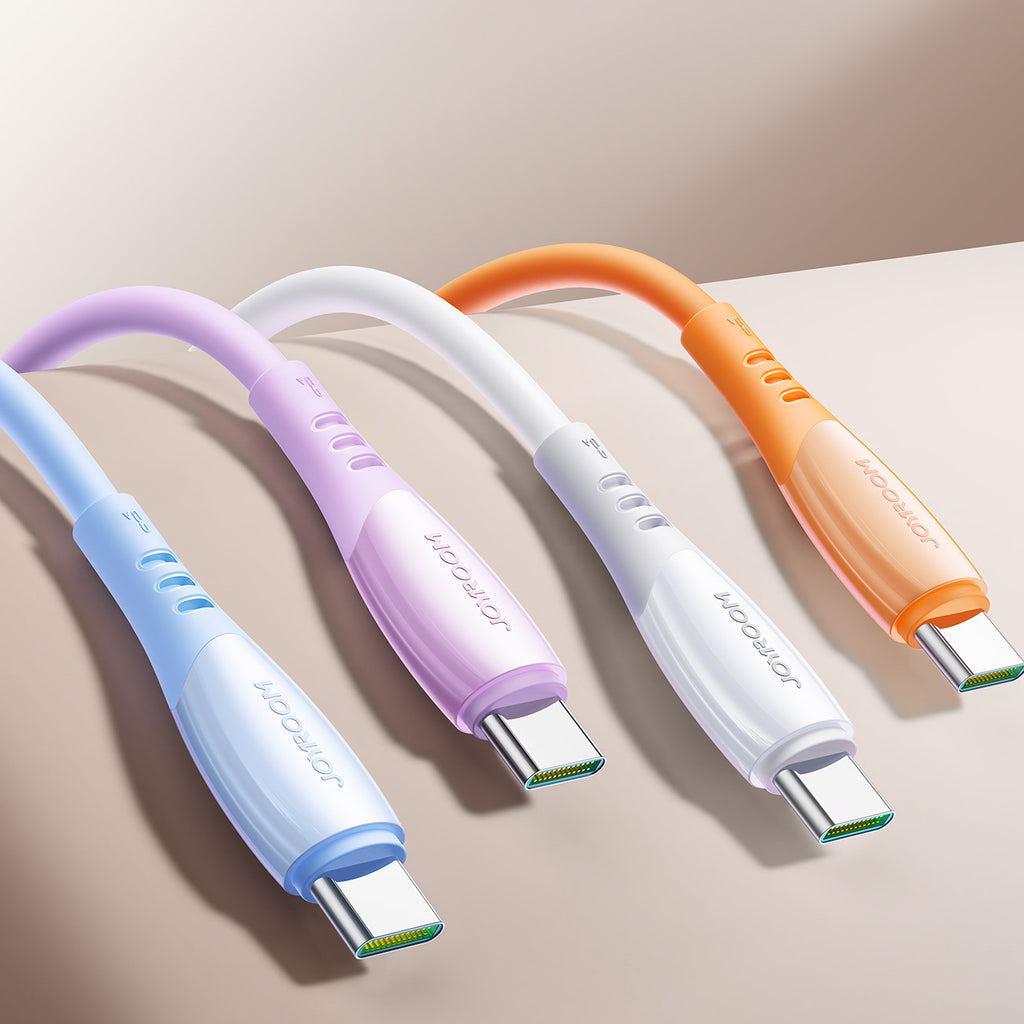Joyroom S-A59 Vibrant Series 3A USB-A - USB-C laidas 1.2m - oranžinis