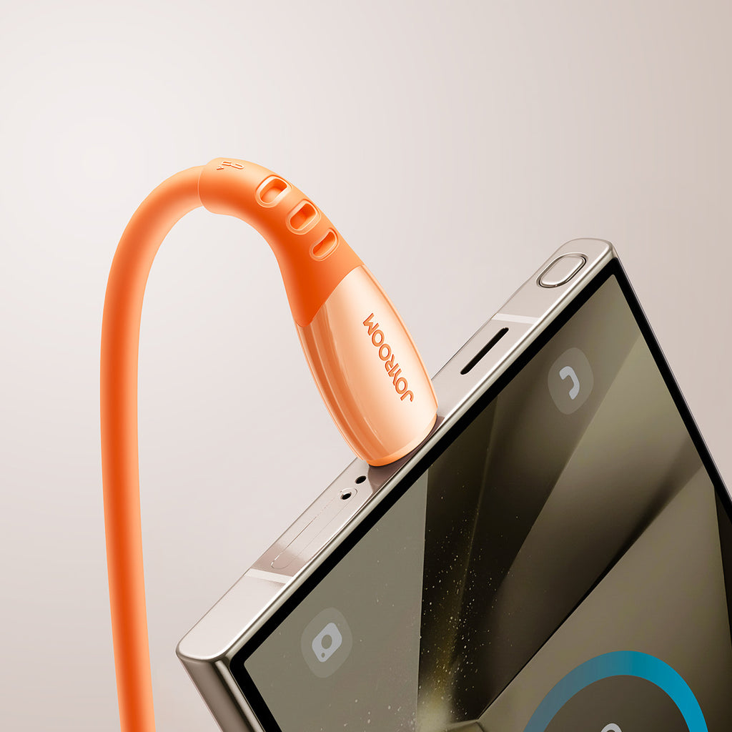 Joyroom S-A59 Vibrant Series 3A USB-A - USB-C laidas 1.2m - oranžinis