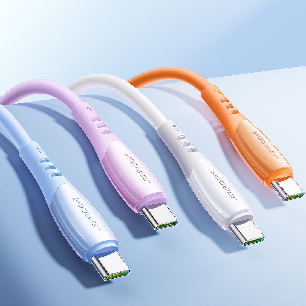 Joyroom S-A59 Vibrant Series 3A USB-A - USB-C laidas 1.2m - mėlynas