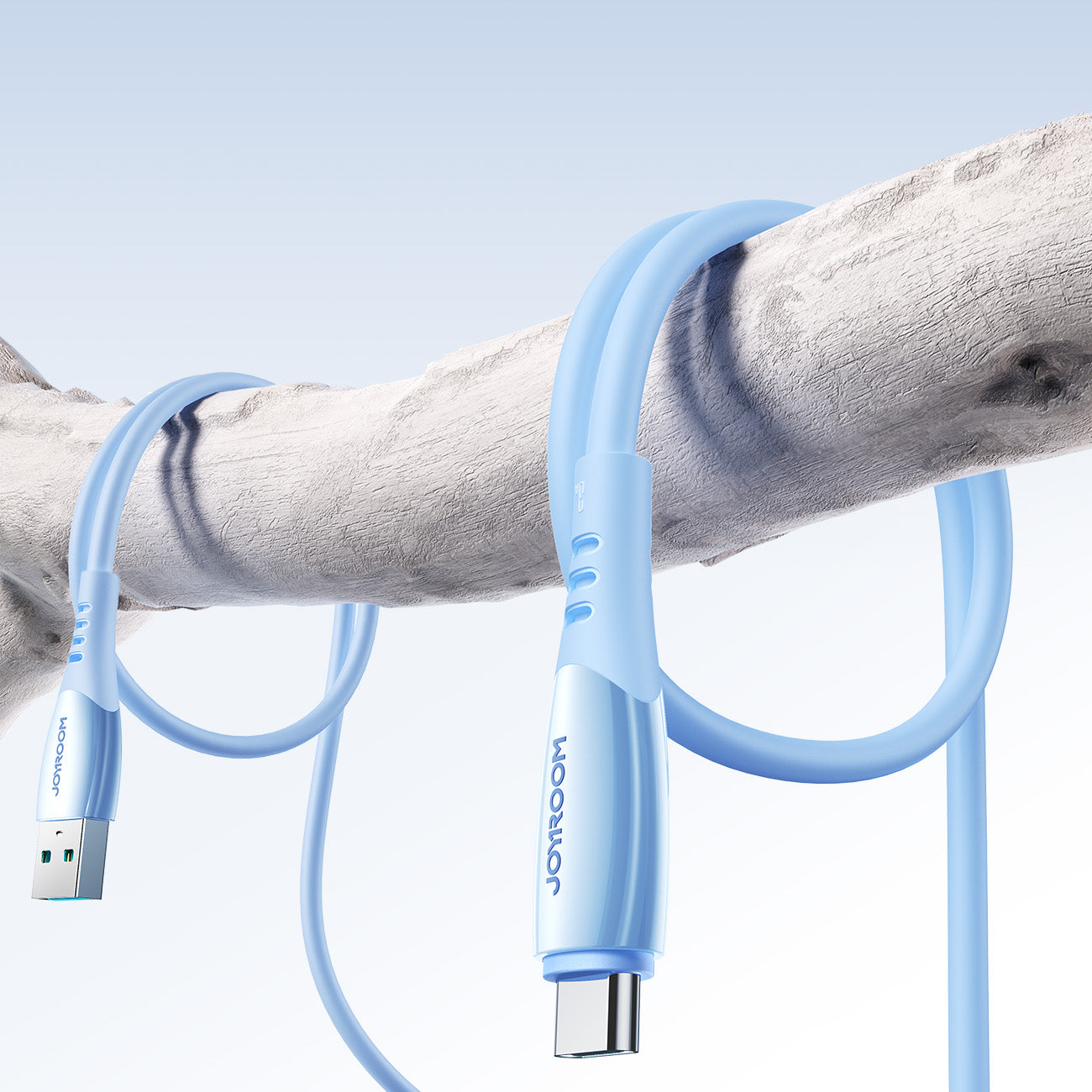 Joyroom S-A59 Vibrant Series 3A USB-A - USB-C laidas 1.2m - mėlynas