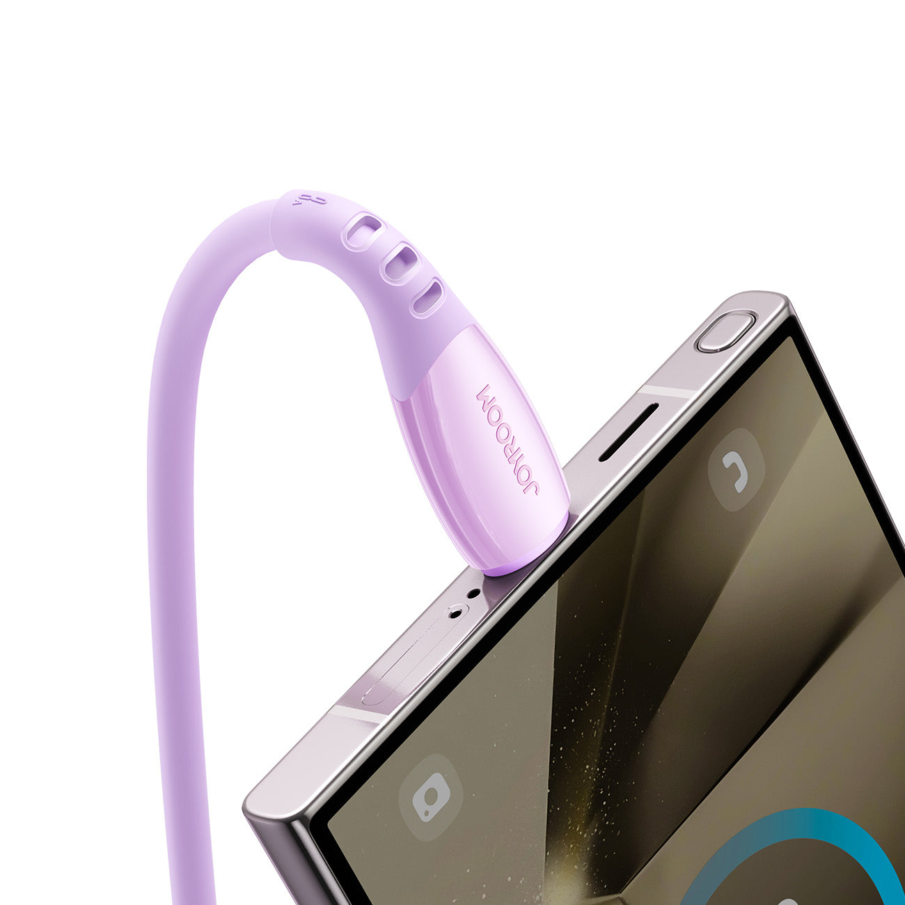 Joyroom S-A59 Vibrant Series 3A USB-A - USB-C laidas 1.2m - violetinis