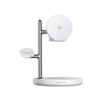 Joyroom stalinis įkroviklis JR-W23 4-in-1 Qi2 su integruota indukcine naktine lempute, baltas