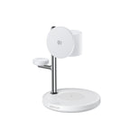 Joyroom stalinis įkroviklis JR-W23 4-in-1 Qi2 su integruota indukcine naktine lempute, baltas