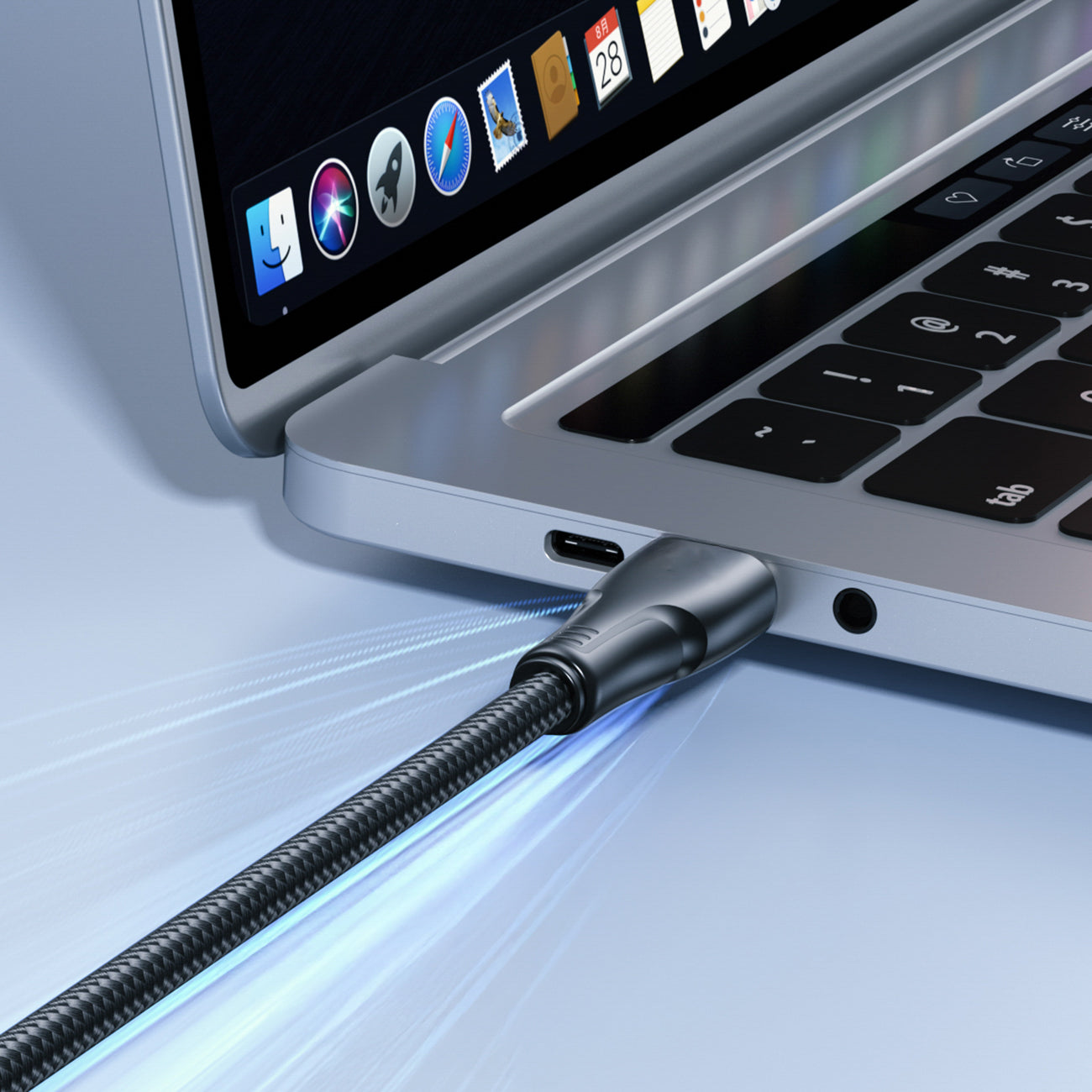 Joyroom S-A11 Surpass laidas 60W USB-C - USB-C 0.25m - juodas