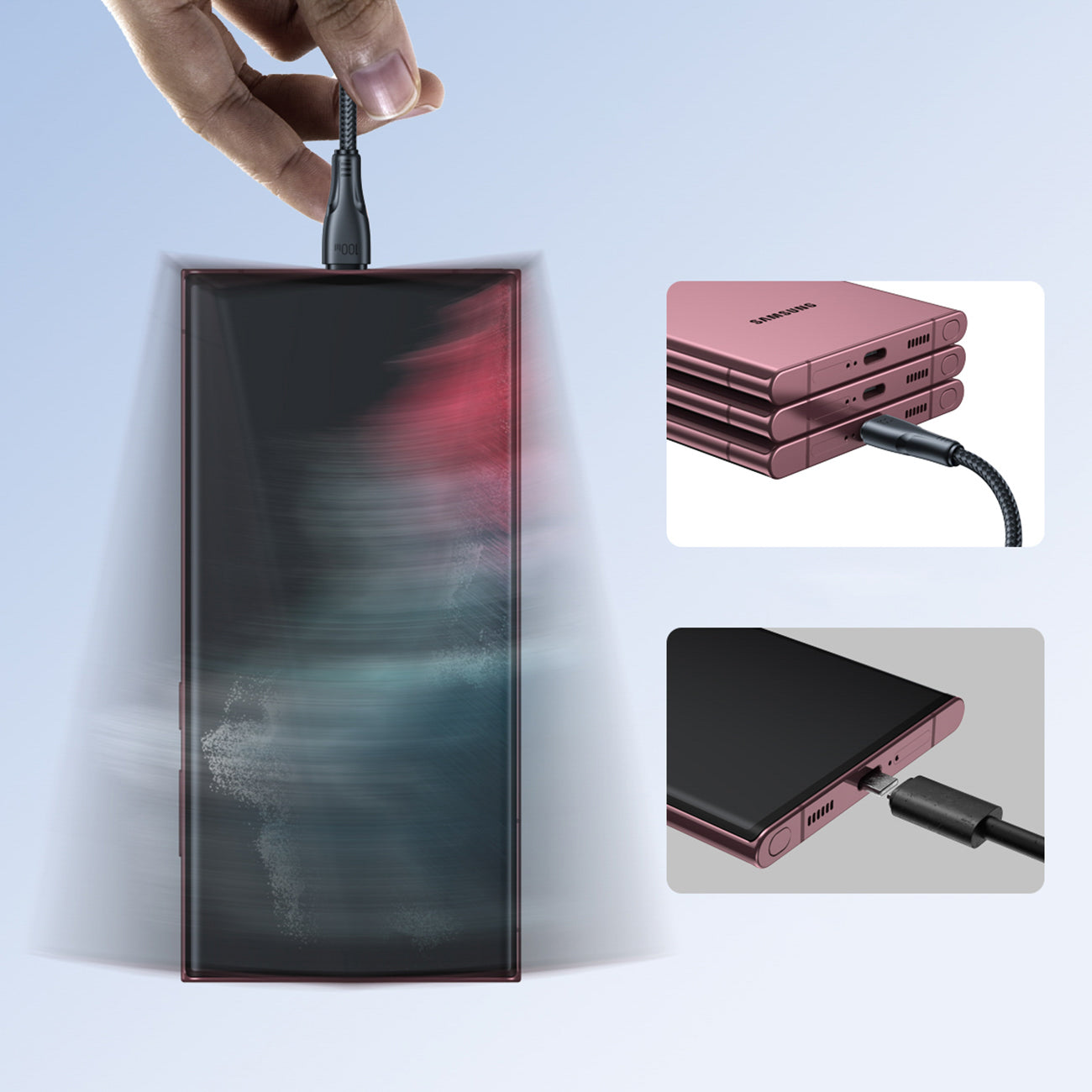 Joyroom S-A11 Surpass laidas 60W USB-C - USB-C 0.25m - juodas