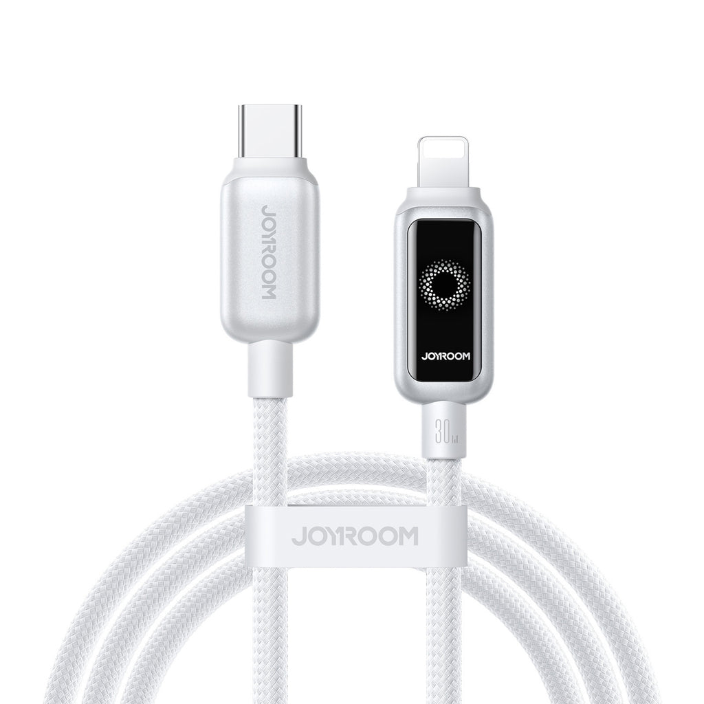 Joyroom S-A55 StarFlight 30W USB-C - Lightning laidas 1.2m - baltas