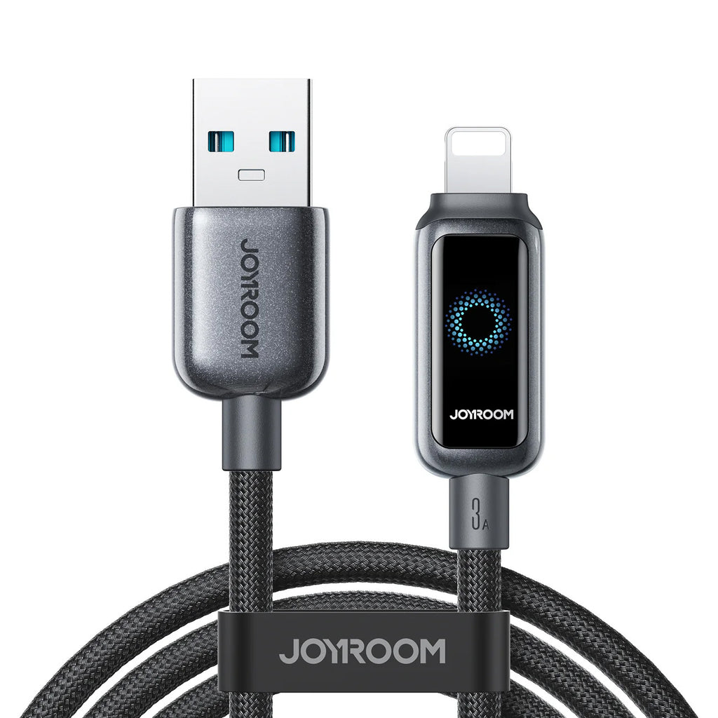 Joyroom S-A55 StarFlight 3A USB-A - Lightning laidas 1.2m - juodas