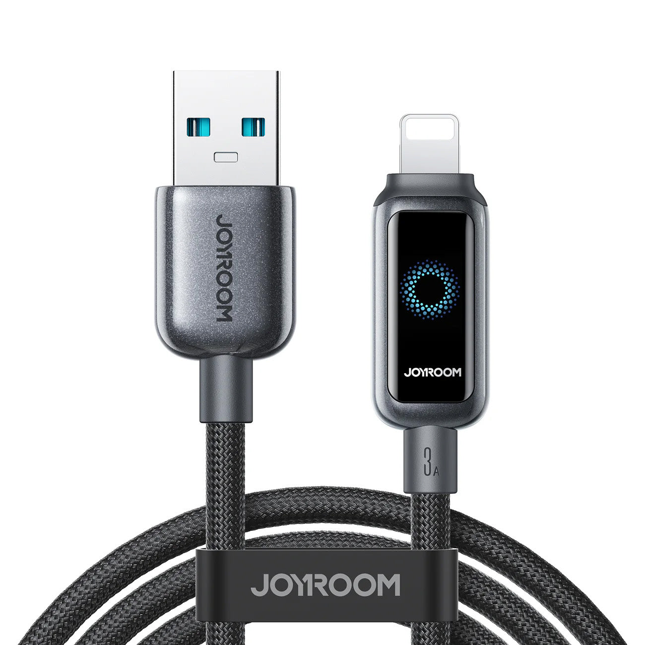 Joyroom S-A55 StarFlight 3A USB-A - Lightning laidas 1.2m - juodas