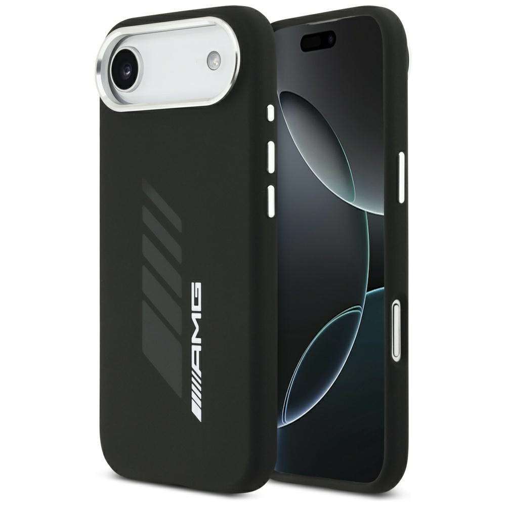 AMG silikoninis MagSafe dėklas iPhone Air – juodas