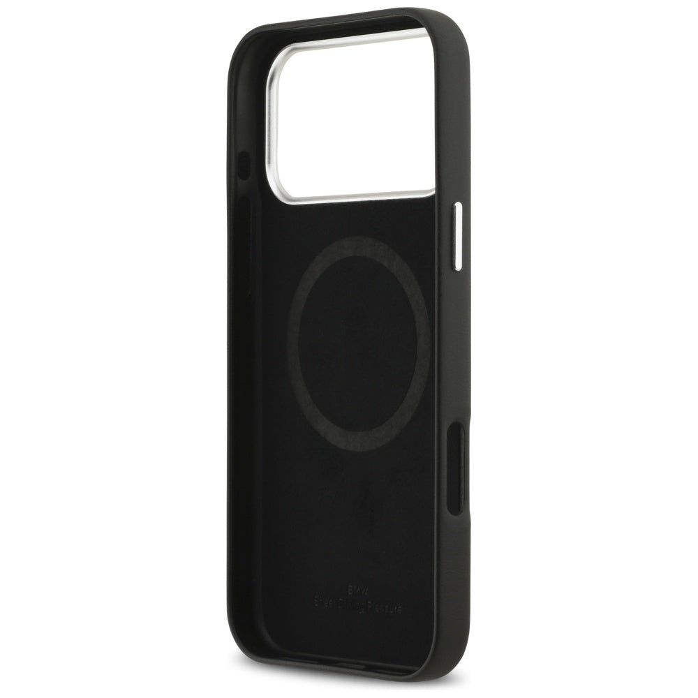 BMW MagSafe metalinis dėklas iPhone 17 Pro Max – juodas -- iPhone 17 Pro Max