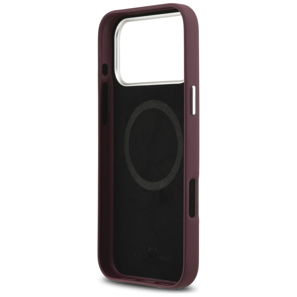 BMW metalinis MagSafe dėklas iPhone 17 Pro Max – raudonas -- iPhone 17 Pro Max