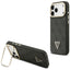 Guess 4G PU Triangle Logo & Stand Camera Magsafe dėklas iPhone 17 Pro Max - Juodas -- iPhone 17 Pro Max
