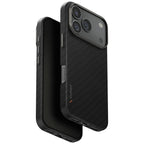 Uniq Keva EDGE MagClick dėklas iPhone 17 Pro – juodas