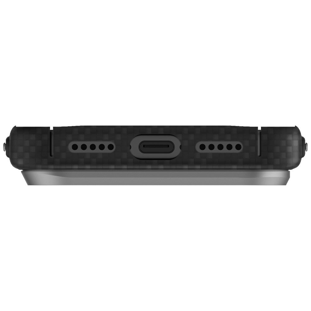 Uniq Keva EDGE MagClick dėklas iPhone 17 Pro – juodas