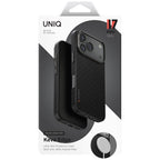 Uniq Keva EDGE MagClick dėklas iPhone 17 Pro – juodas