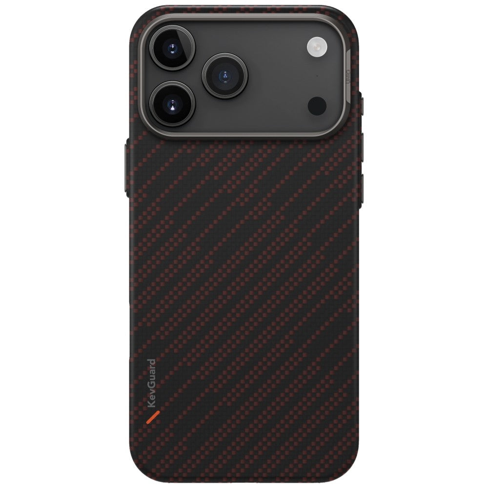 Uniq Keva EDGE MagClick magnetinis dėklas iPhone 17 Pro Max – oranžinis