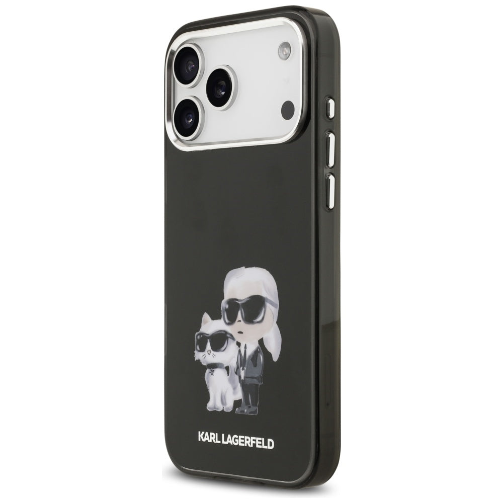 Karl Lagerfeld MagSafe dėklas iPhone 17 Pro – juodas