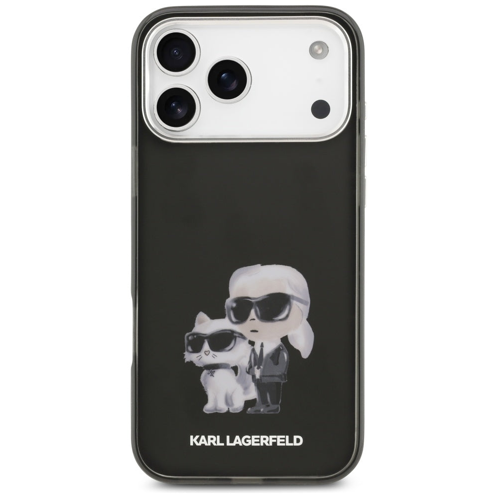 Karl Lagerfeld MagSafe dėklas iPhone 17 Pro – juodas