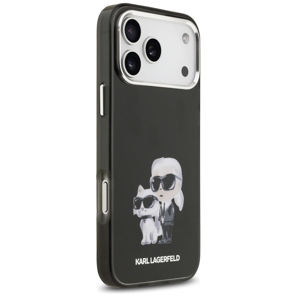 Karl Lagerfeld MagSafe dėklas iPhone 17 Pro – juodas
