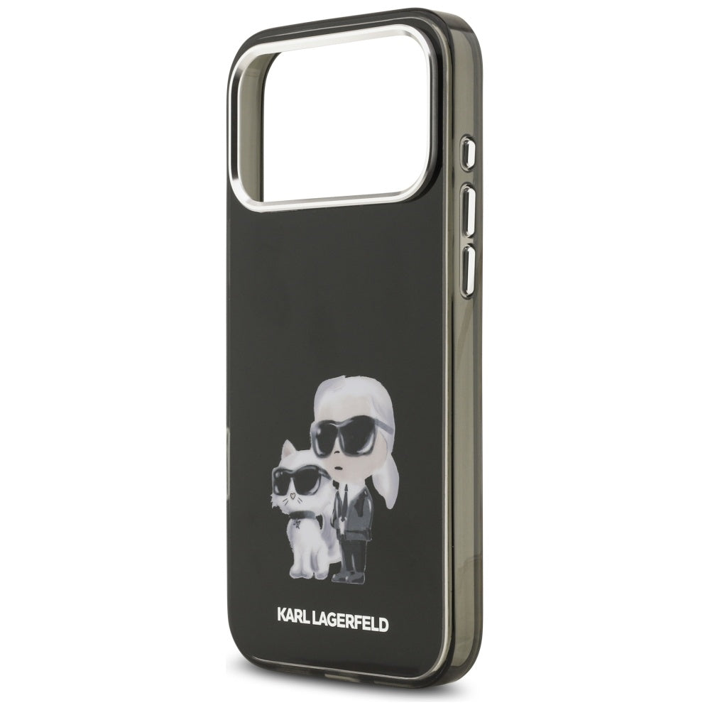 Karl Lagerfeld MagSafe dėklas iPhone 17 Pro – juodas