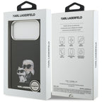 Karl Lagerfeld MagSafe dėklas iPhone 17 Pro – juodas