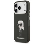 Karl Lagerfeld MagSafe dėklas iPhone 17 Pro – juodas