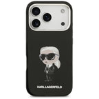 Karl Lagerfeld MagSafe dėklas iPhone 17 Pro – juodas