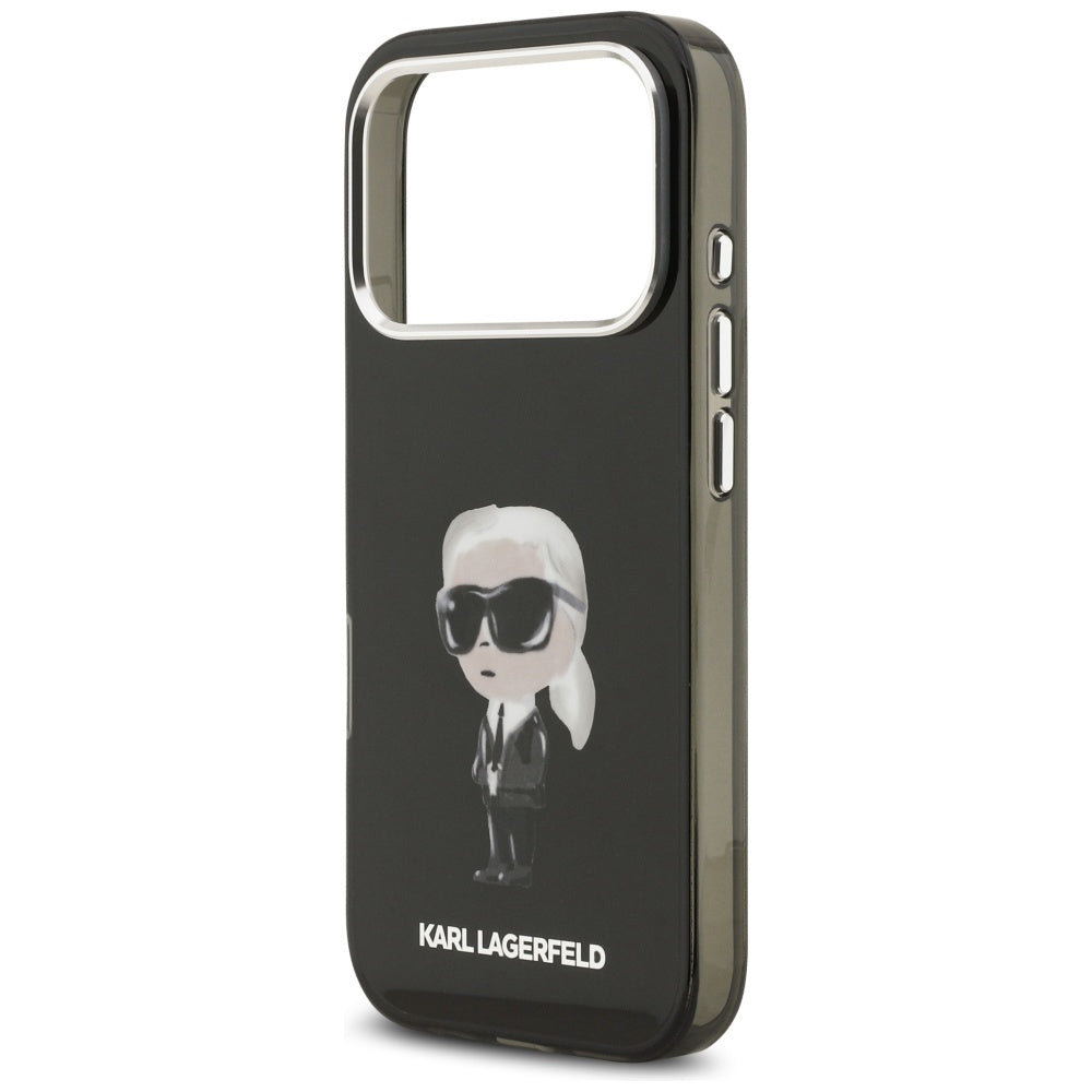 Karl Lagerfeld MagSafe dėklas iPhone 17 Pro – juodas