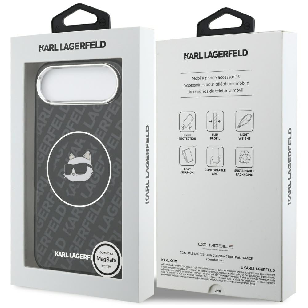 Karl Lagerfeld MagSafe dėklas iPhone Air – juodas -- iPhone Air